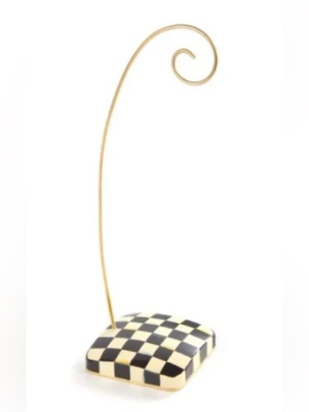 Mackenzie Childs Courtly Check Metal Christmas Ornament Stand